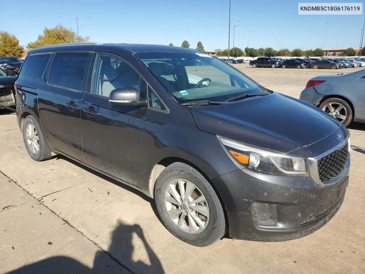 2016 Kia Sedona Lx VIN: KNDMB5C18G6176119 Lot: 78616184