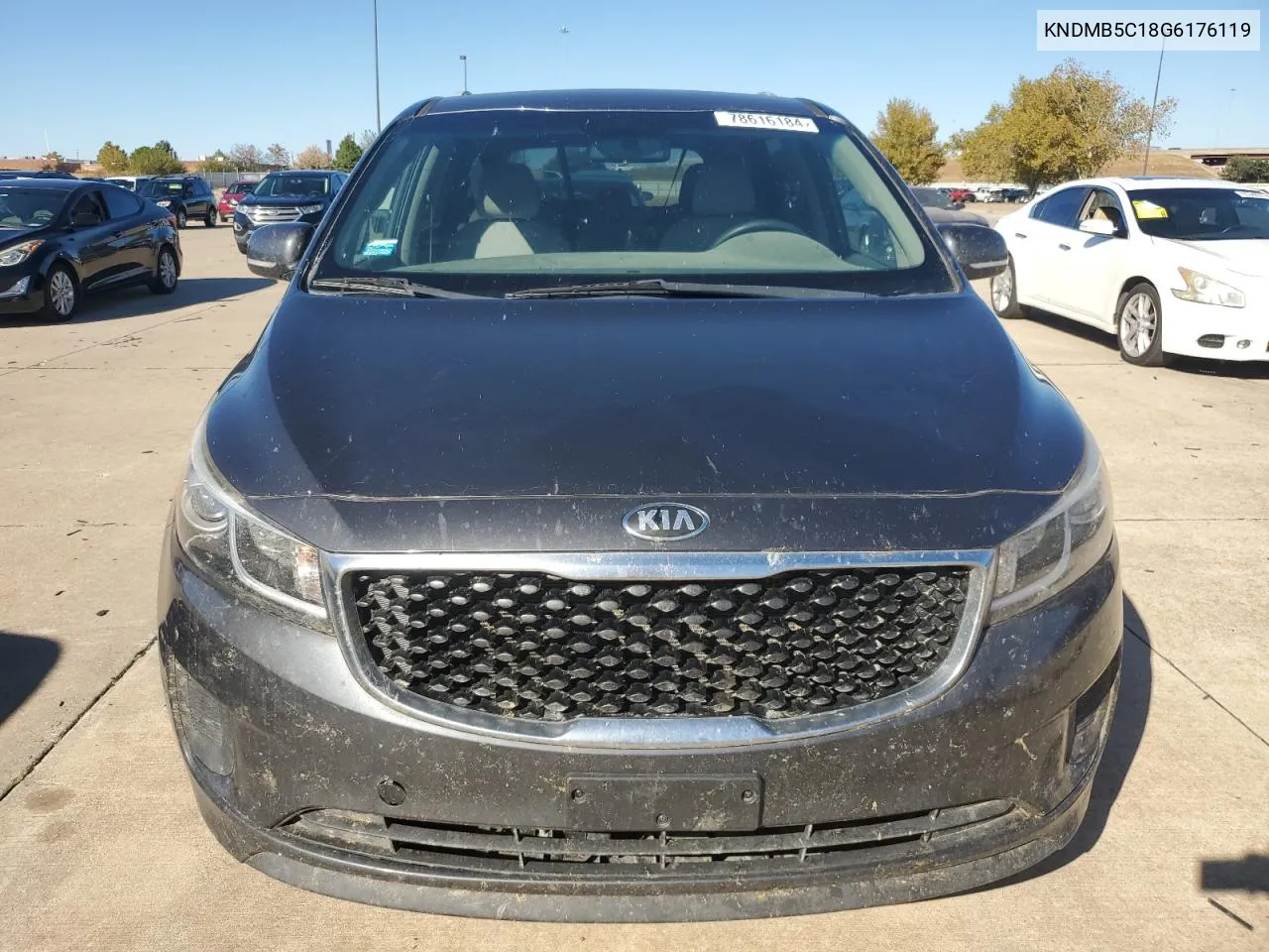 2016 Kia Sedona Lx VIN: KNDMB5C18G6176119 Lot: 78616184