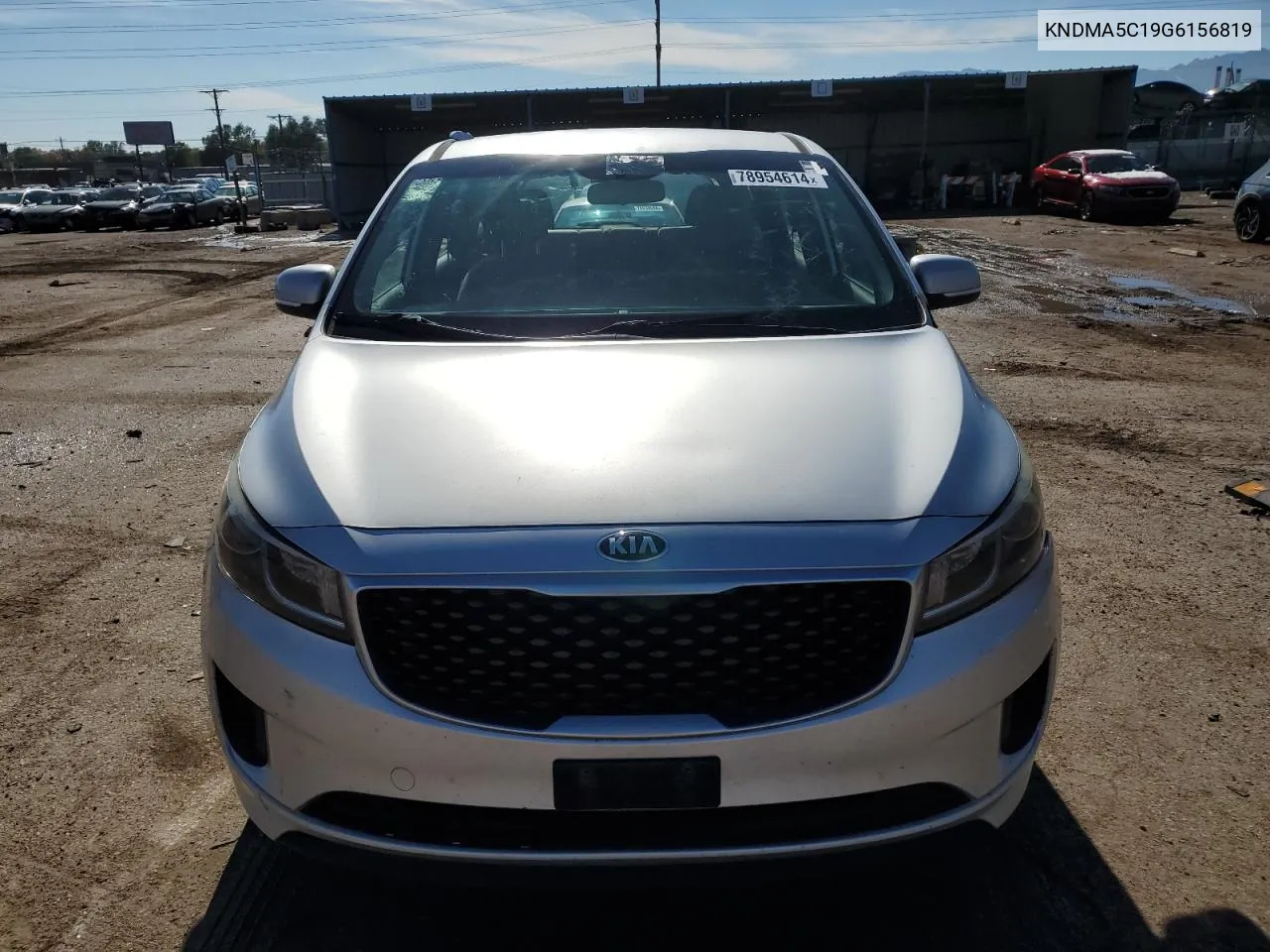 2016 Kia Sedona L VIN: KNDMA5C19G6156819 Lot: 78954614