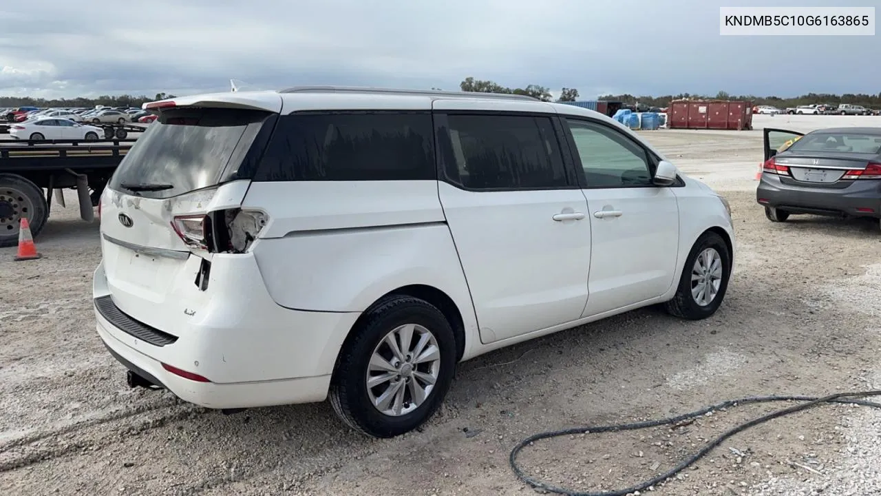 2016 Kia Sedona Lx VIN: KNDMB5C10G6163865 Lot: 79018914