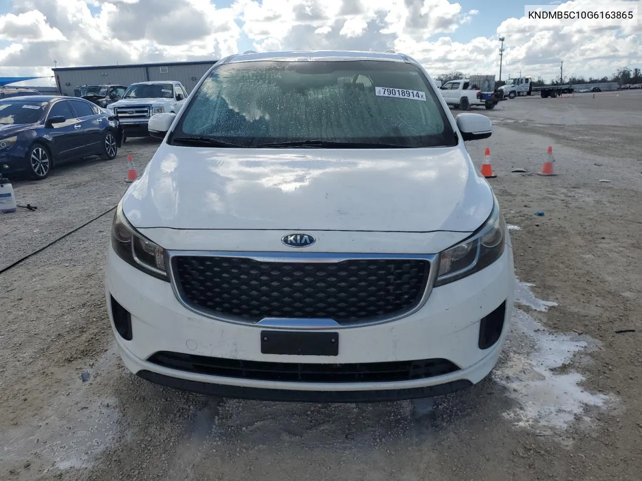 2016 Kia Sedona Lx VIN: KNDMB5C10G6163865 Lot: 79018914