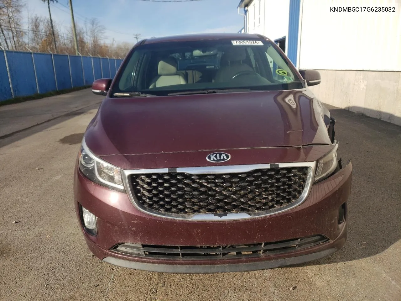 2016 Kia Sedona Lx VIN: KNDMB5C17G6235032 Lot: 79061624