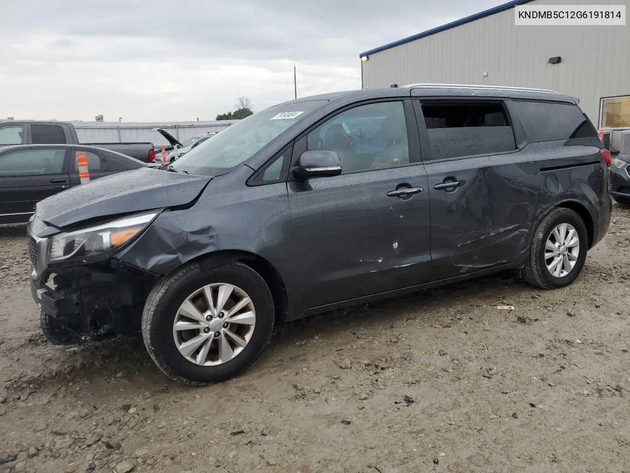 2016 Kia Sedona Lx VIN: KNDMB5C12G6191814 Lot: 79193884