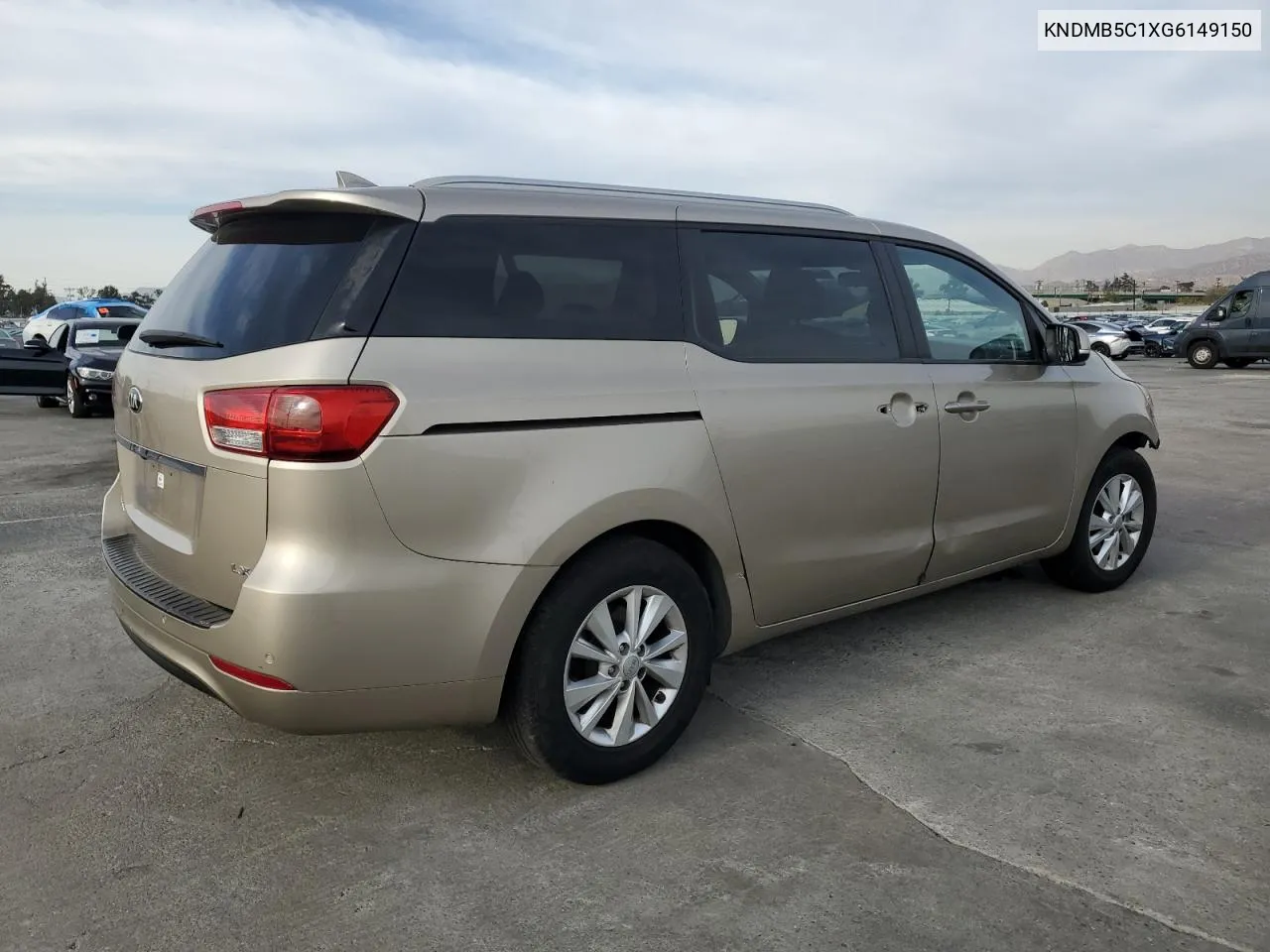 2016 Kia Sedona Lx VIN: KNDMB5C1XG6149150 Lot: 79319094