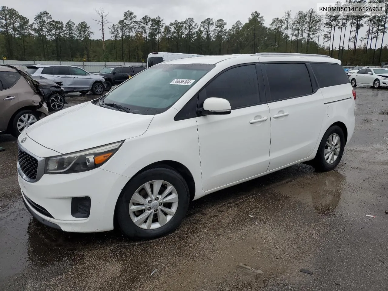 2016 Kia Sedona Lx VIN: KNDMB5C14G6126933 Lot: 79636104