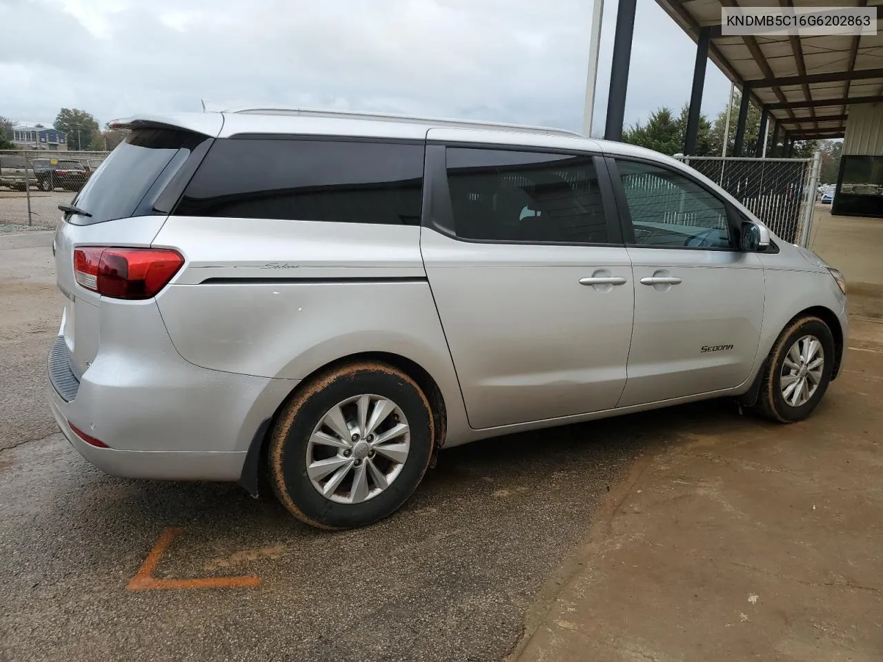 2016 Kia Sedona Lx VIN: KNDMB5C16G6202863 Lot: 79687654