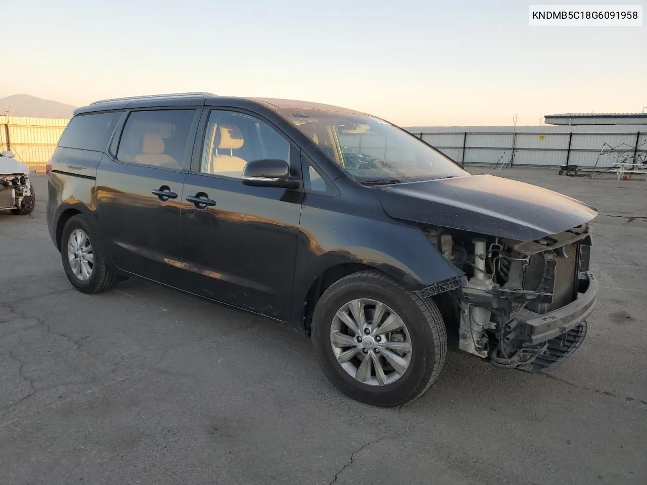 2016 Kia Sedona Lx VIN: KNDMB5C18G6091958 Lot: 80016884