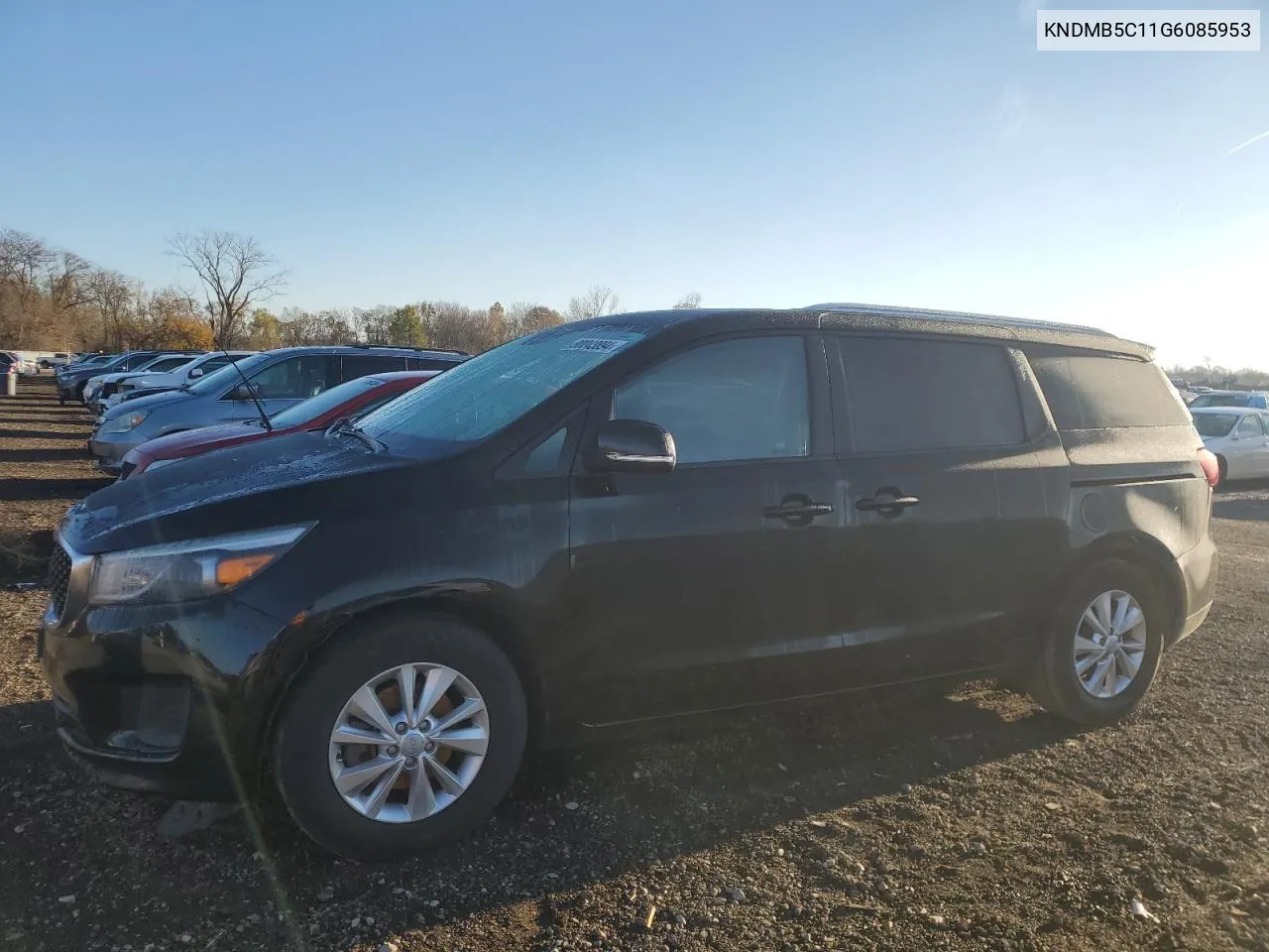 2016 Kia Sedona Lx VIN: KNDMB5C11G6085953 Lot: 80043894