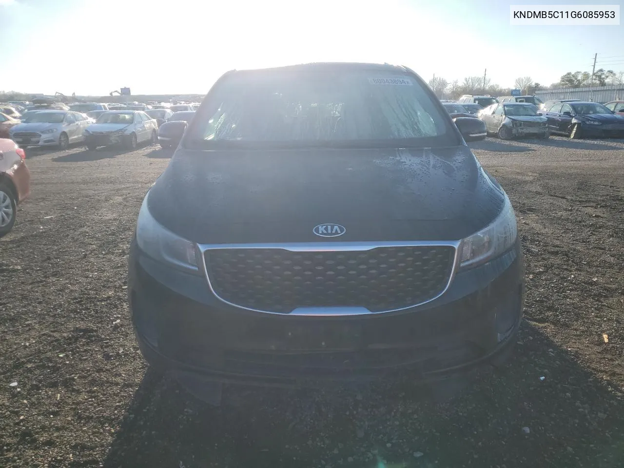 2016 Kia Sedona Lx VIN: KNDMB5C11G6085953 Lot: 80043894