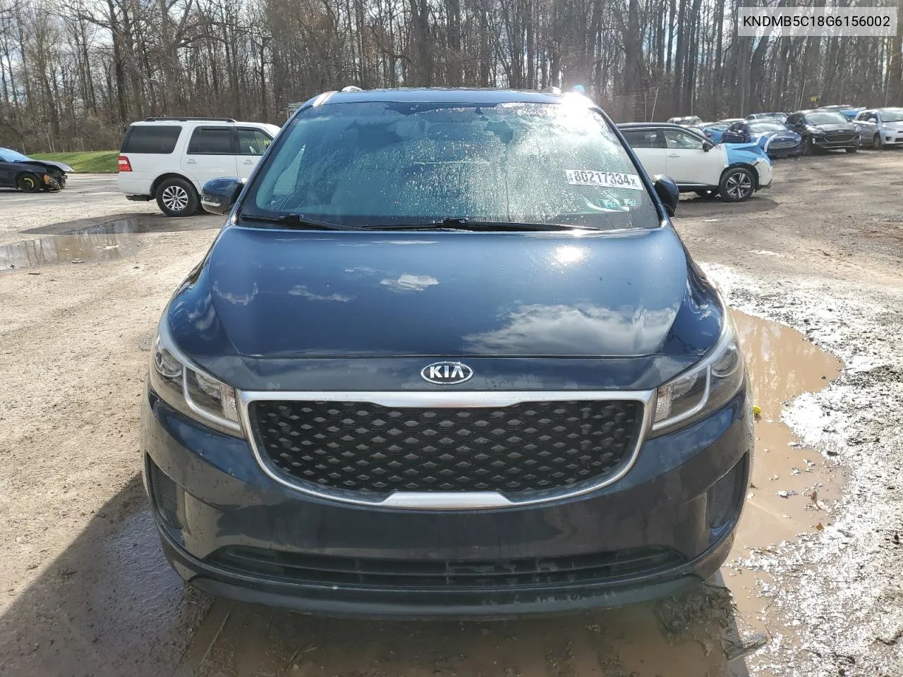 2016 Kia Sedona Lx VIN: KNDMB5C18G6156002 Lot: 80217334