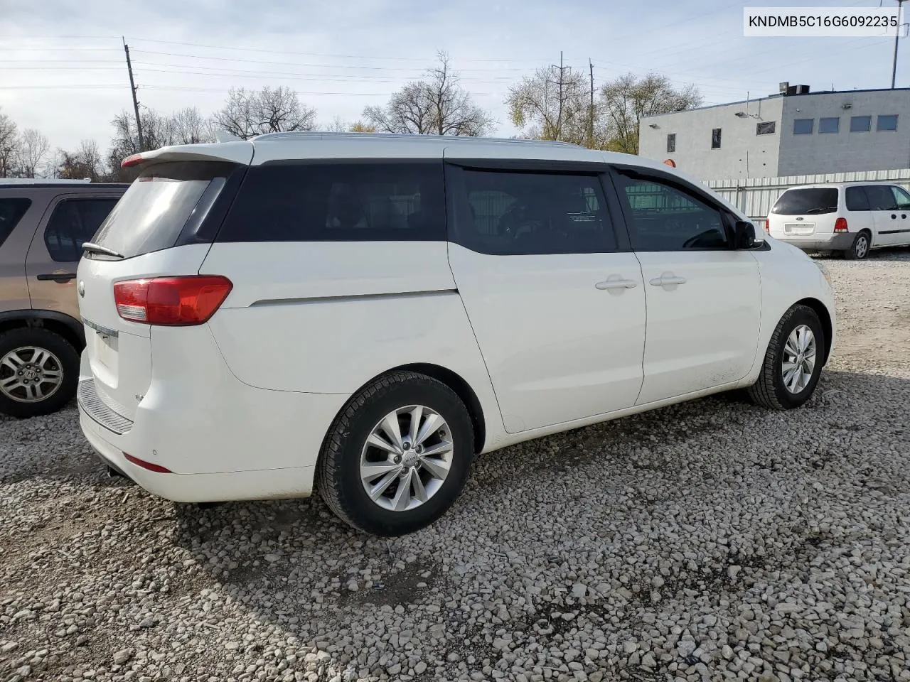 2016 Kia Sedona Lx VIN: KNDMB5C16G6092235 Lot: 80228734