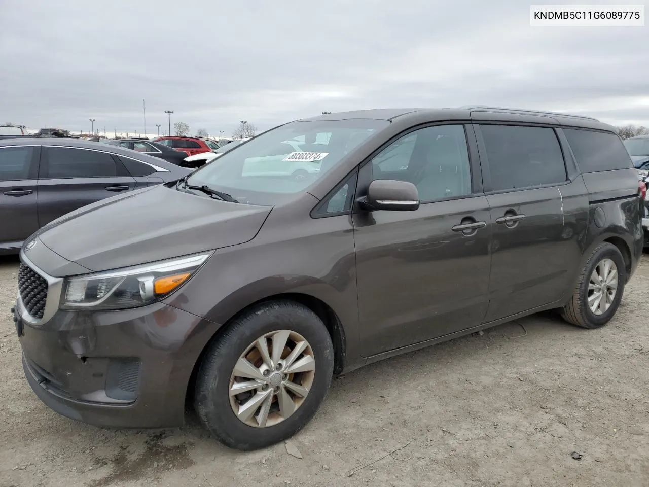 2016 Kia Sedona Lx VIN: KNDMB5C11G6089775 Lot: 80303374