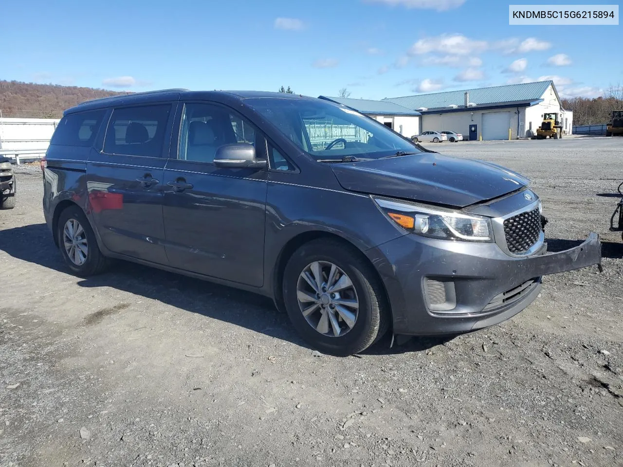 2016 Kia Sedona Lx VIN: KNDMB5C15G6215894 Lot: 80334244