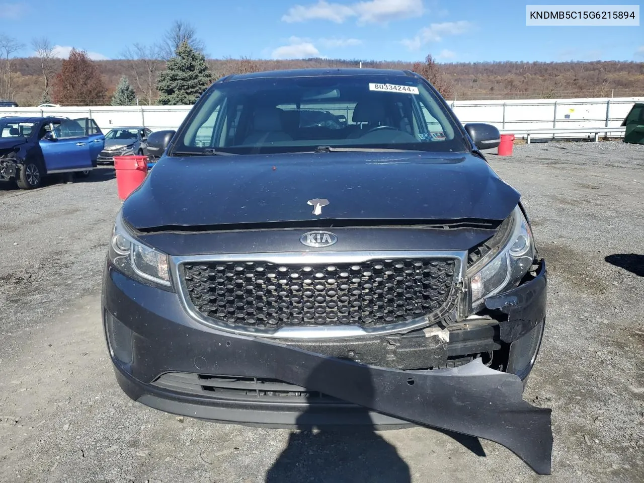 2016 Kia Sedona Lx VIN: KNDMB5C15G6215894 Lot: 80334244