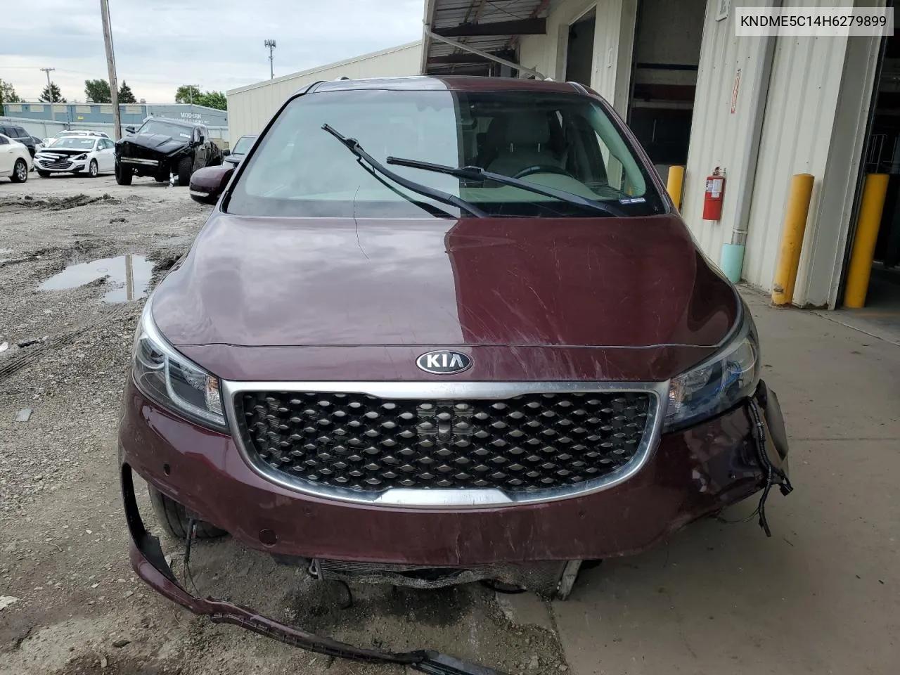 2017 Kia Sedona Sxl VIN: KNDME5C14H6279899 Lot: 60642874