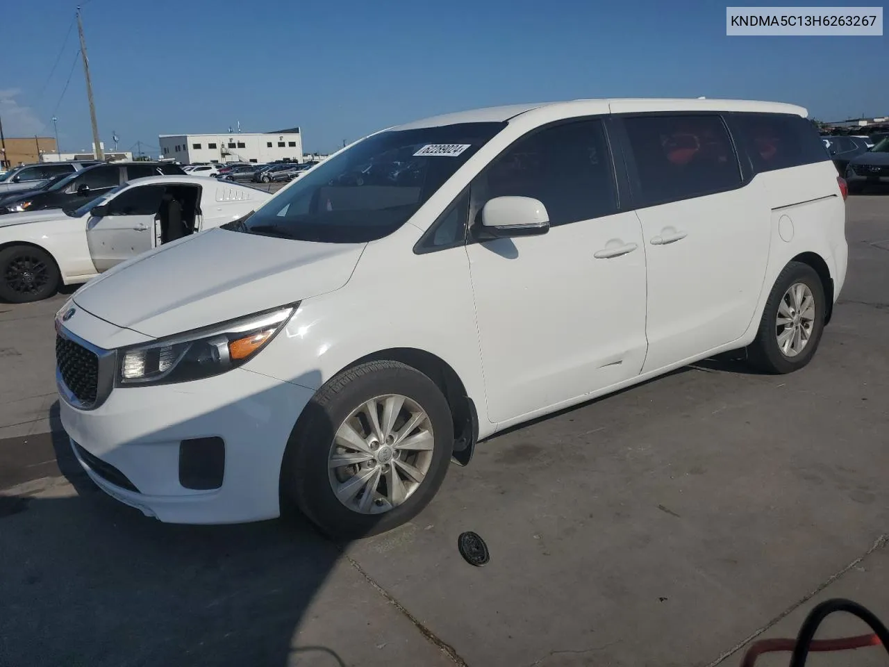 2017 Kia Sedona L VIN: KNDMA5C13H6263267 Lot: 62289024