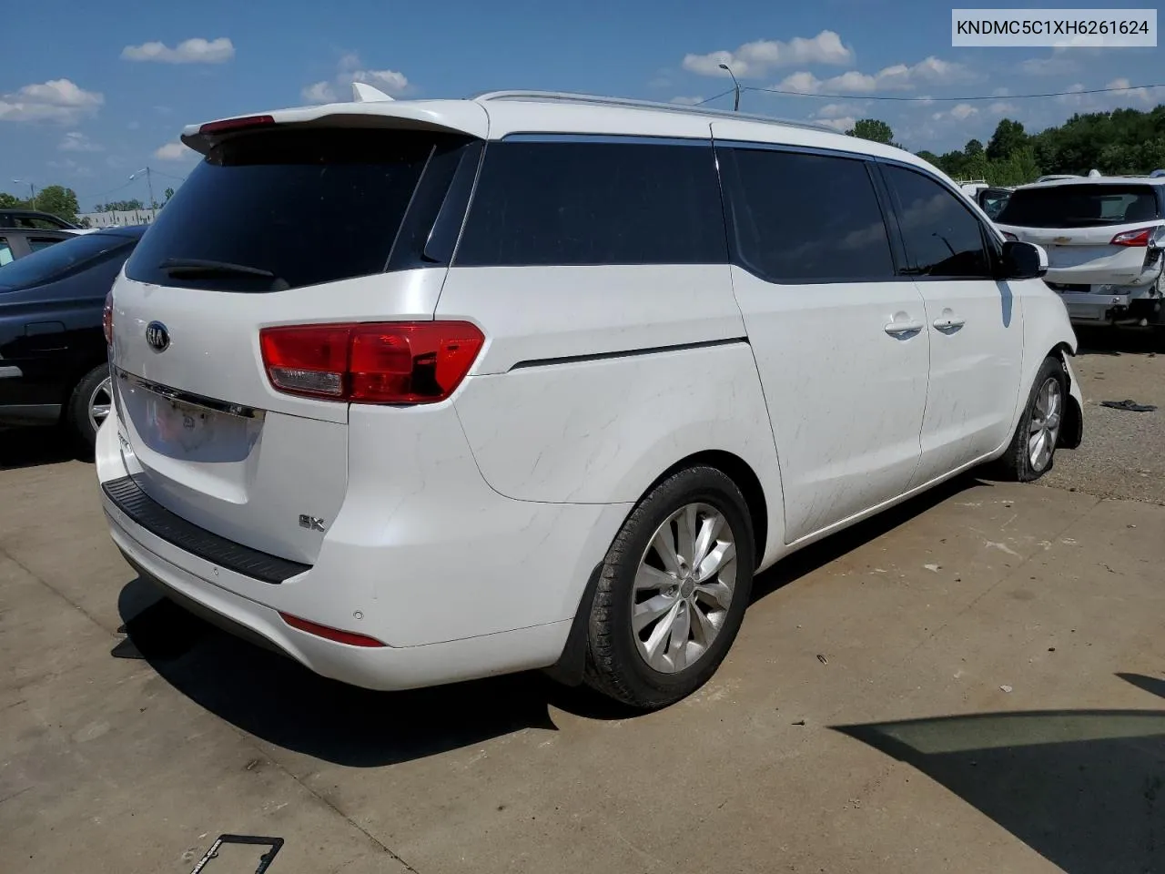 2017 Kia Sedona Ex VIN: KNDMC5C1XH6261624 Lot: 63071934