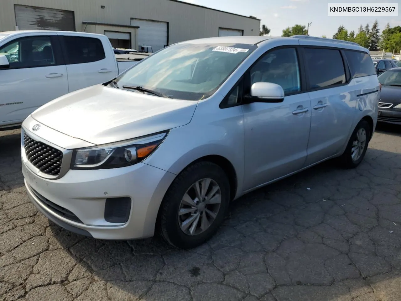 2017 Kia Sedona Lx VIN: KNDMB5C13H6229567 Lot: 63587124