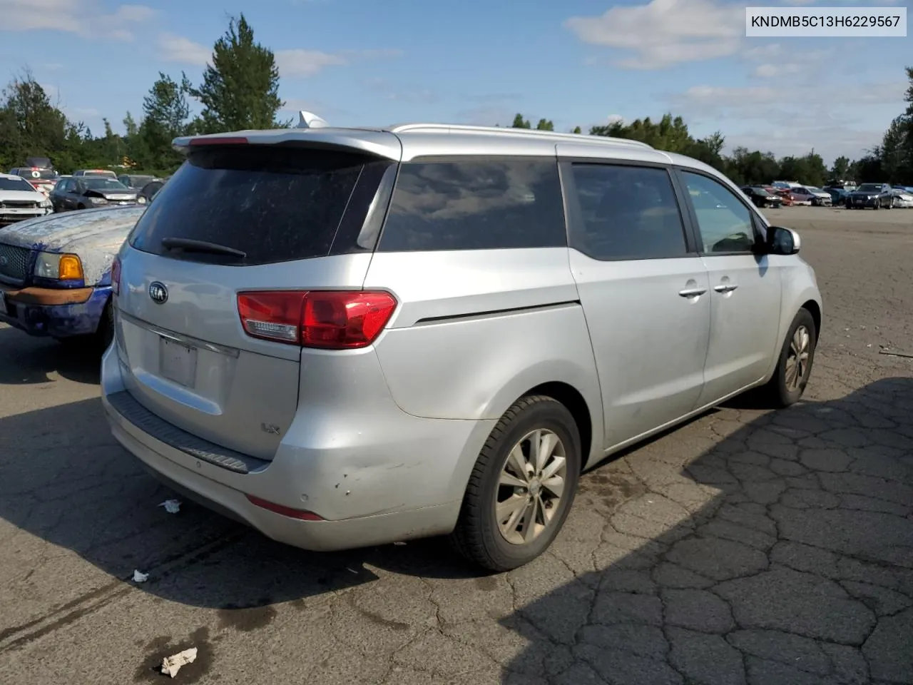 2017 Kia Sedona Lx VIN: KNDMB5C13H6229567 Lot: 63587124