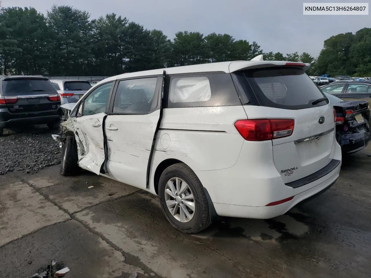 2017 Kia Sedona L VIN: KNDMA5C13H6264807 Lot: 64189454