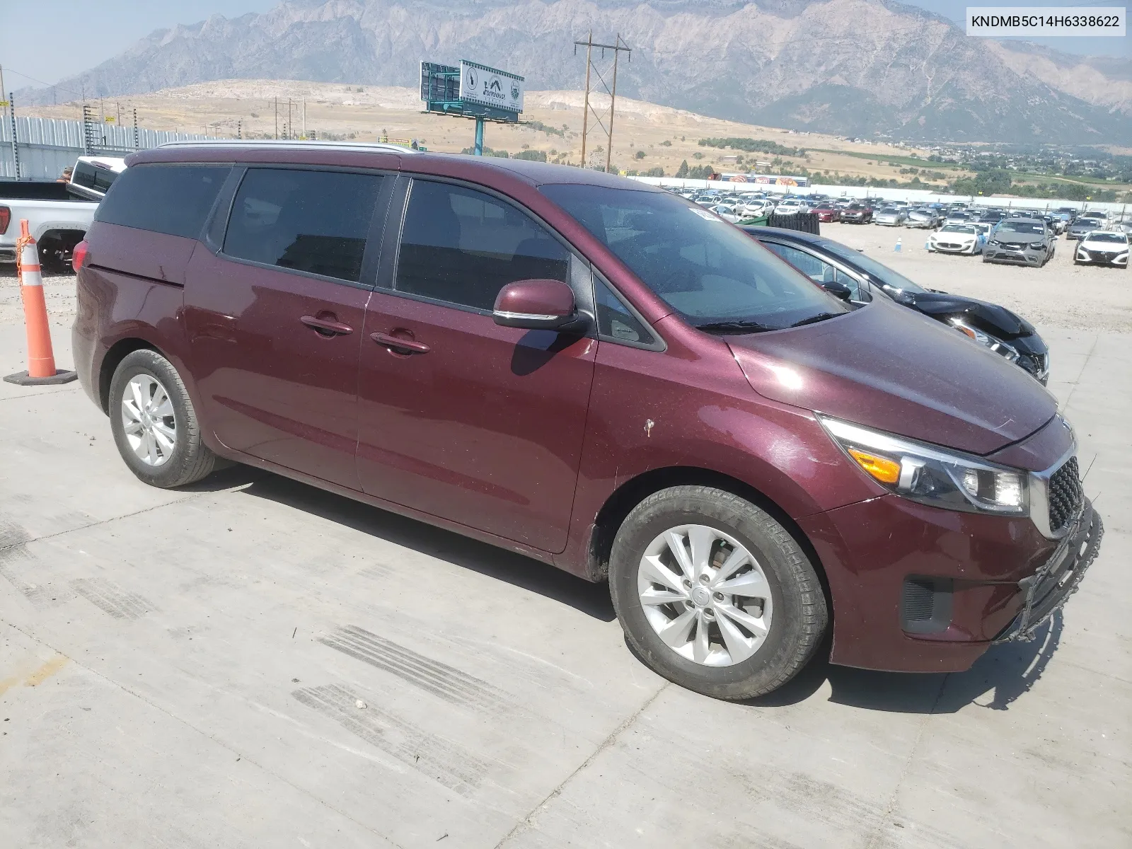 2017 Kia Sedona Lx VIN: KNDMB5C14H6338622 Lot: 64685294