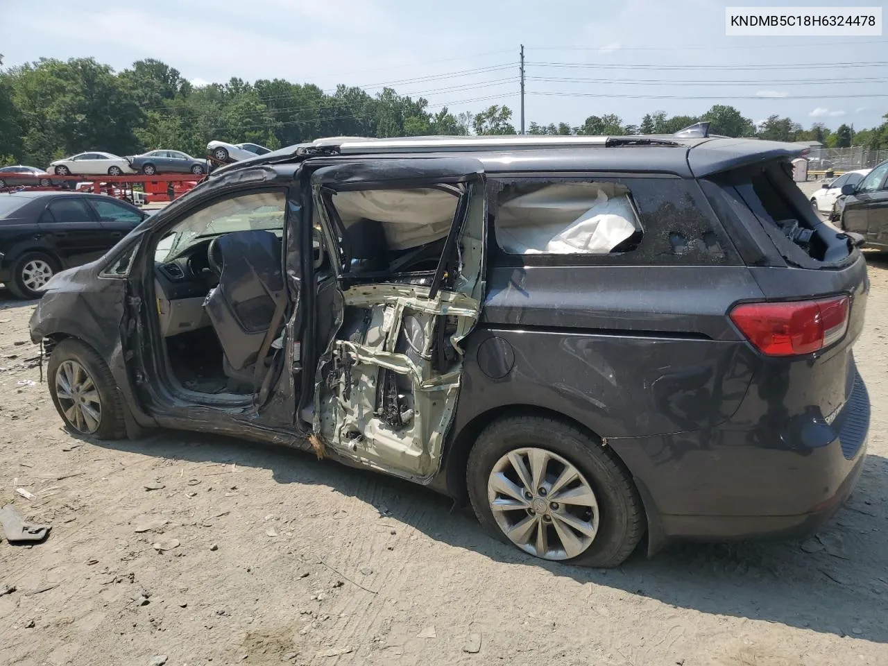 2017 Kia Sedona Lx VIN: KNDMB5C18H6324478 Lot: 65387954