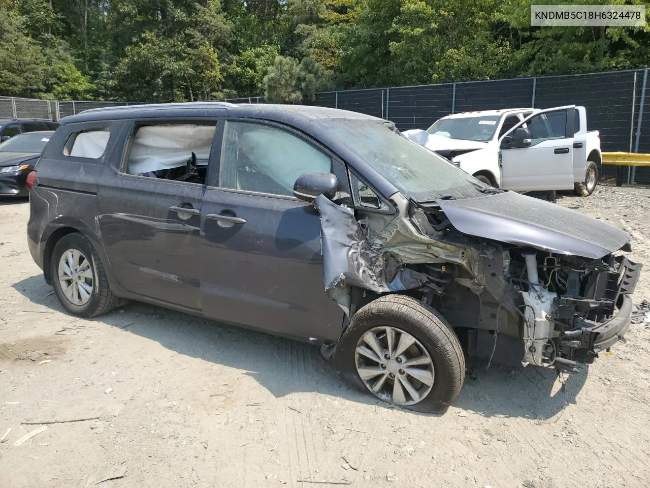 2017 Kia Sedona Lx VIN: KNDMB5C18H6324478 Lot: 65387954