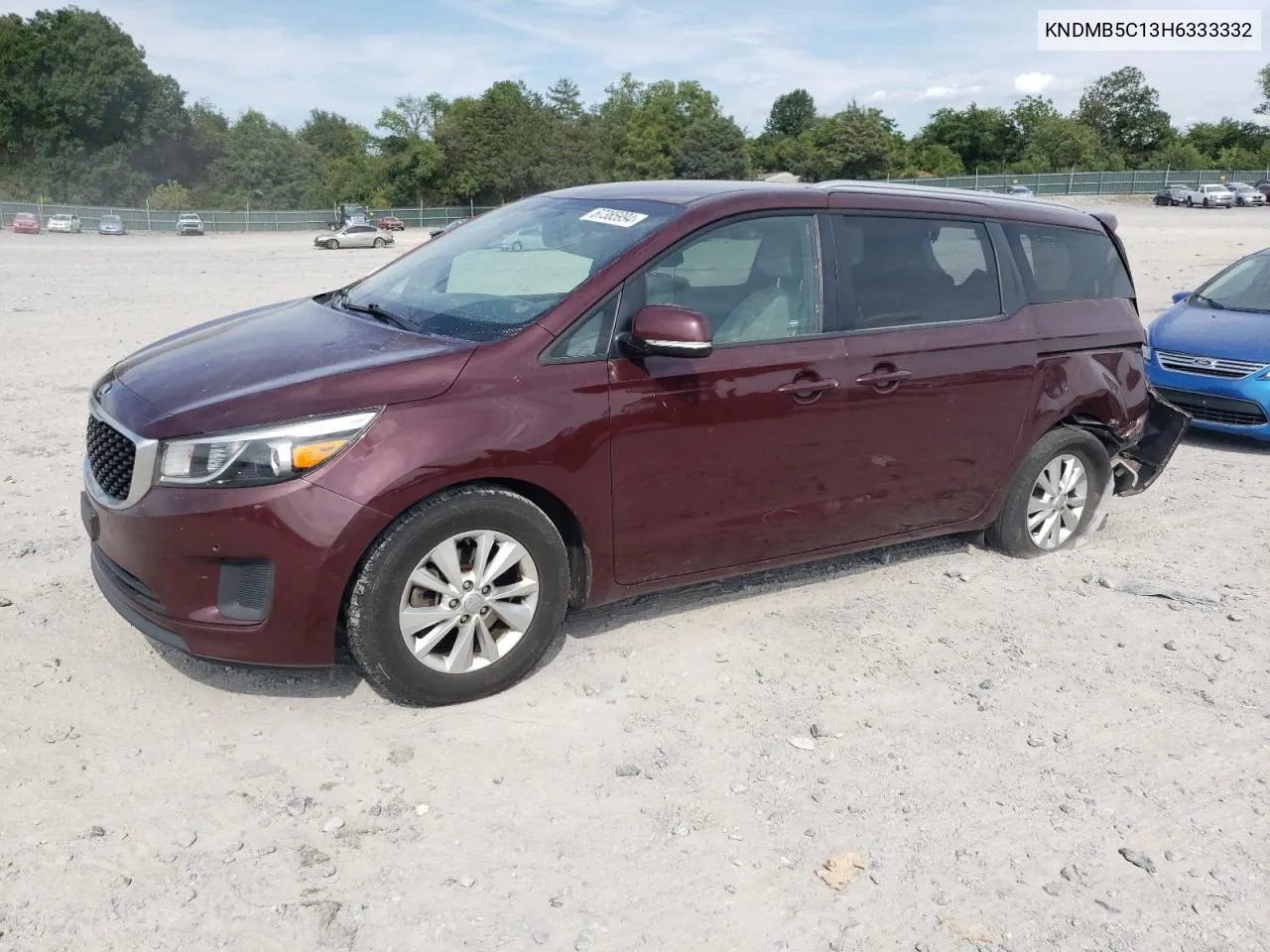 2017 Kia Sedona Lx VIN: KNDMB5C13H6333332 Lot: 67385994