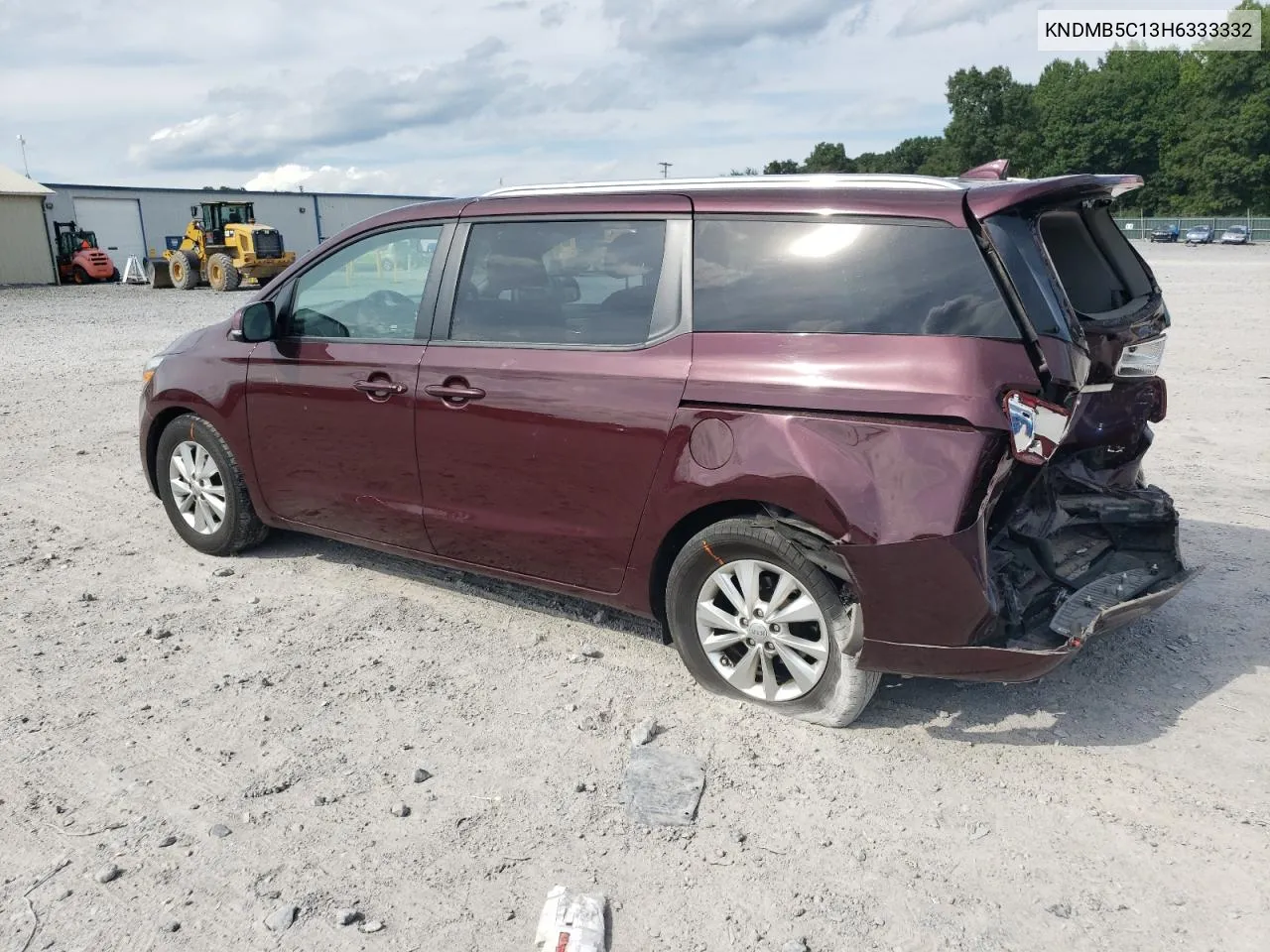 2017 Kia Sedona Lx VIN: KNDMB5C13H6333332 Lot: 67385994