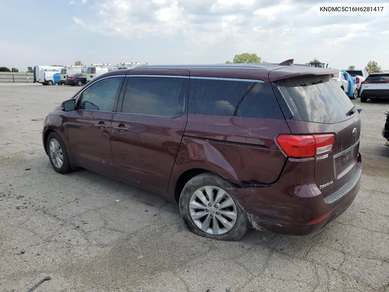 2017 Kia Sedona Ex VIN: KNDMC5C16H6281417 Lot: 69465724