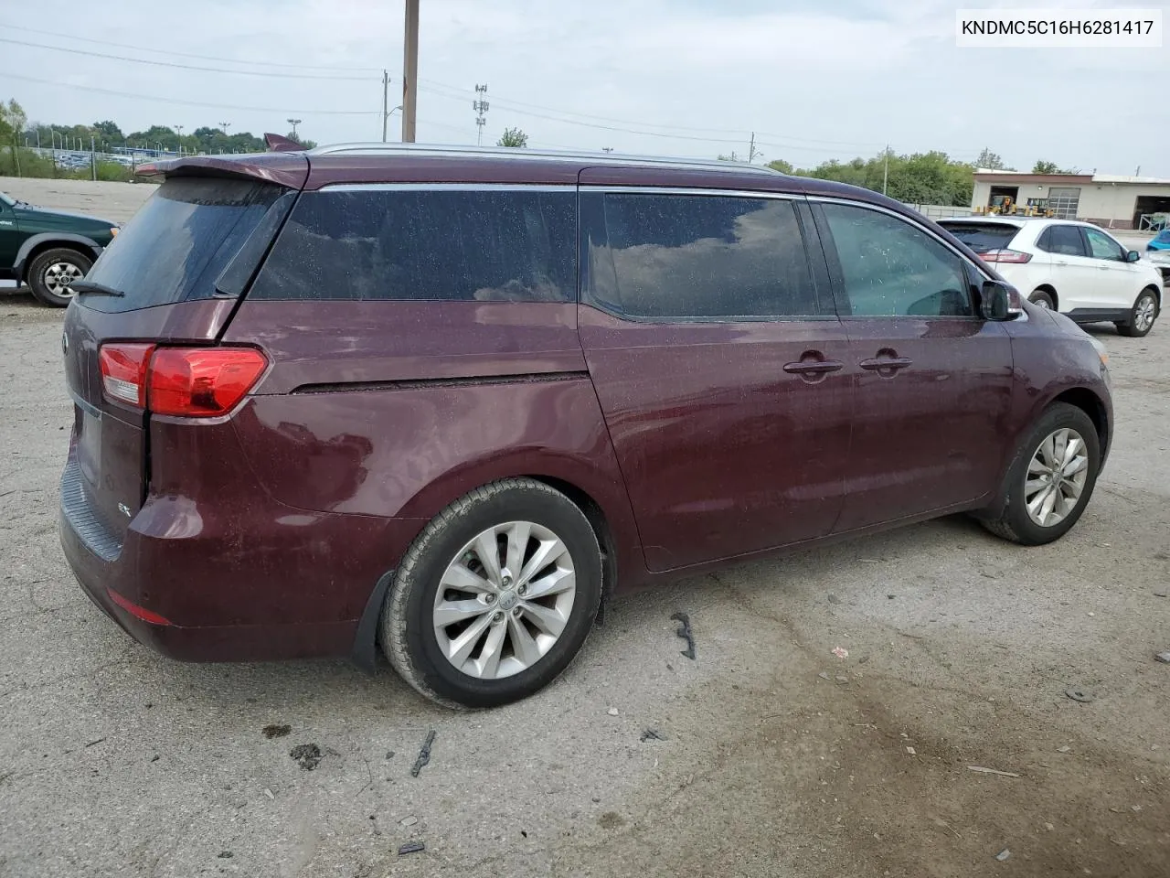 2017 Kia Sedona Ex VIN: KNDMC5C16H6281417 Lot: 69465724