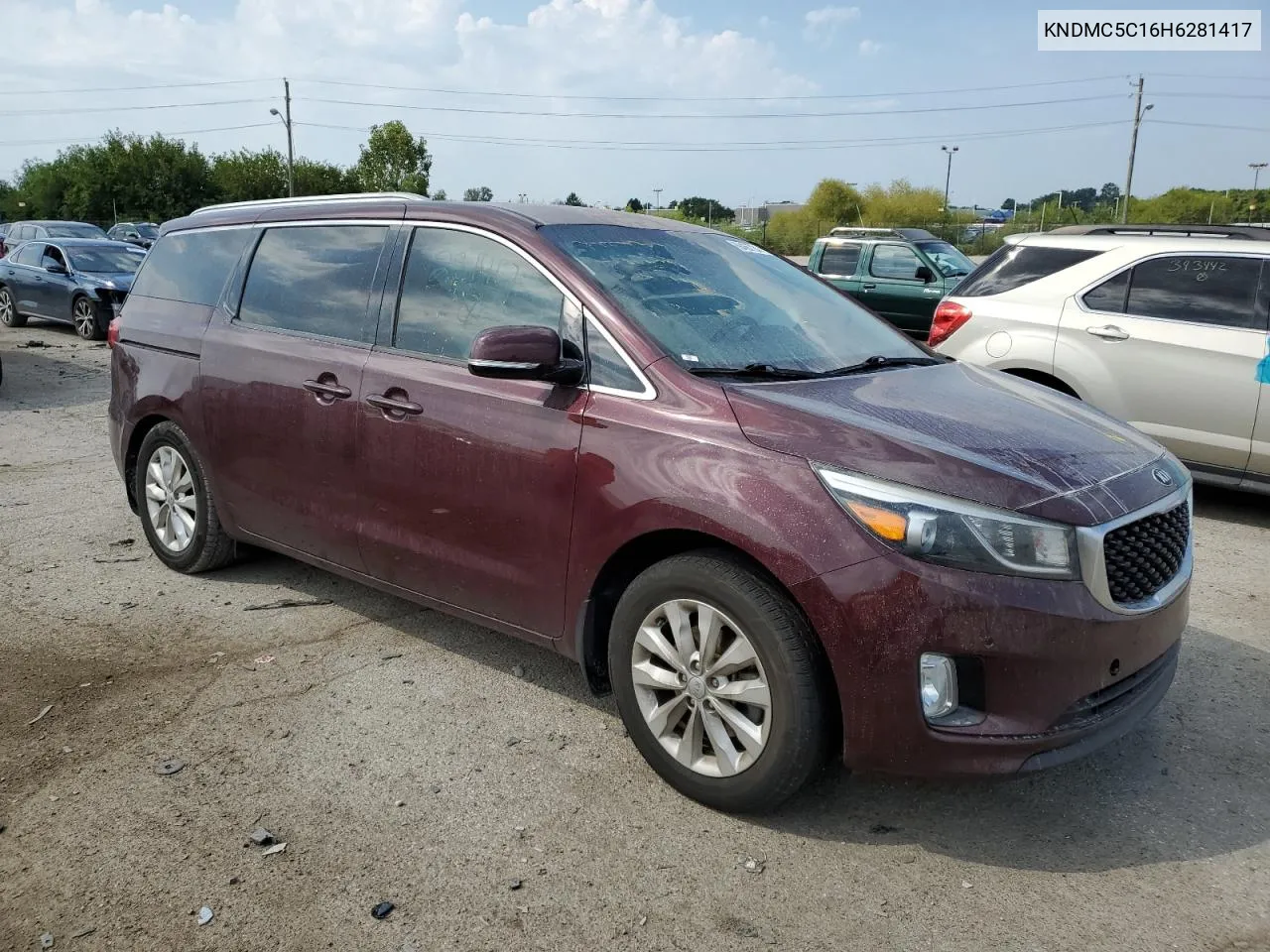 2017 Kia Sedona Ex VIN: KNDMC5C16H6281417 Lot: 69465724