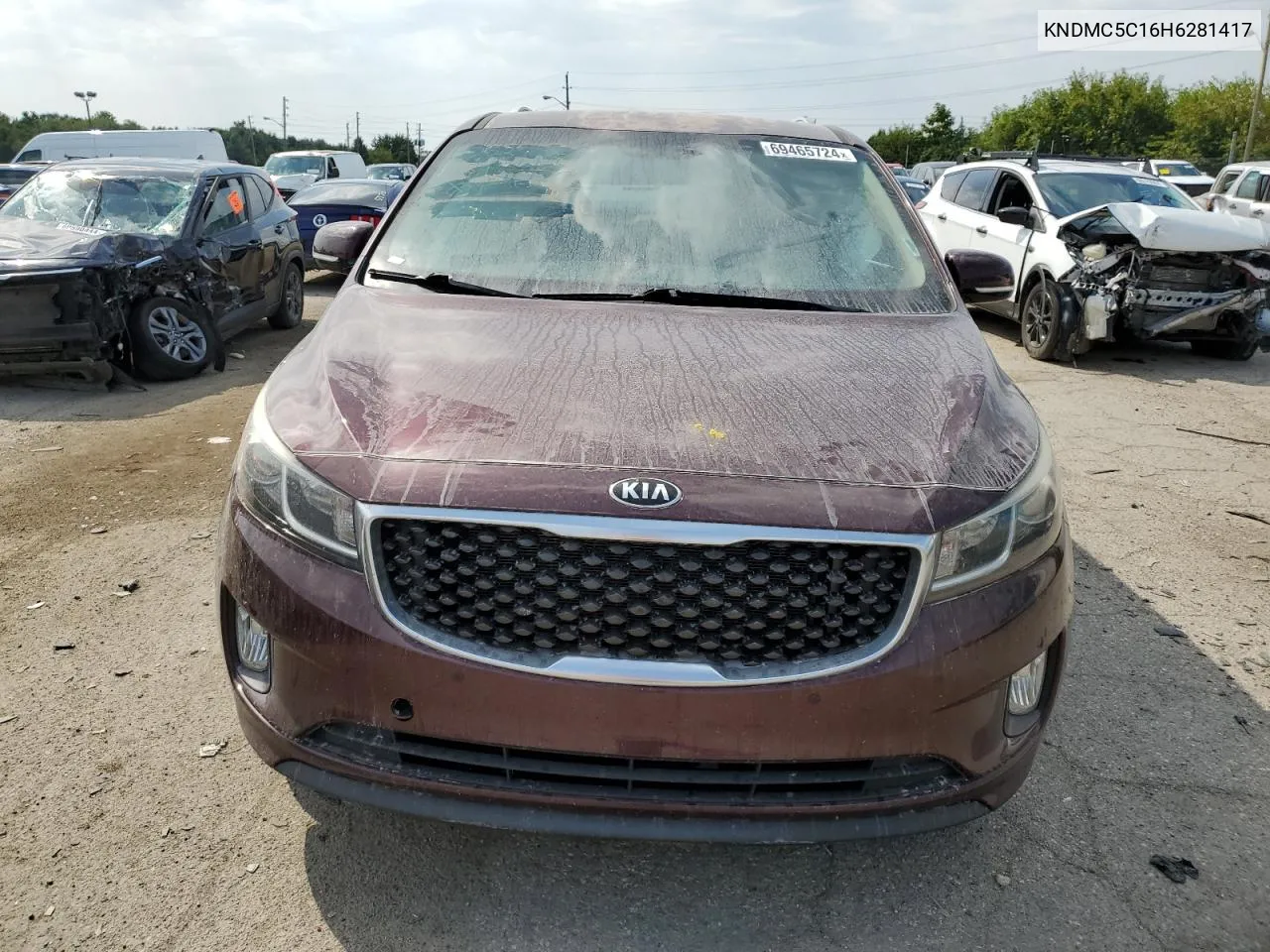 2017 Kia Sedona Ex VIN: KNDMC5C16H6281417 Lot: 69465724