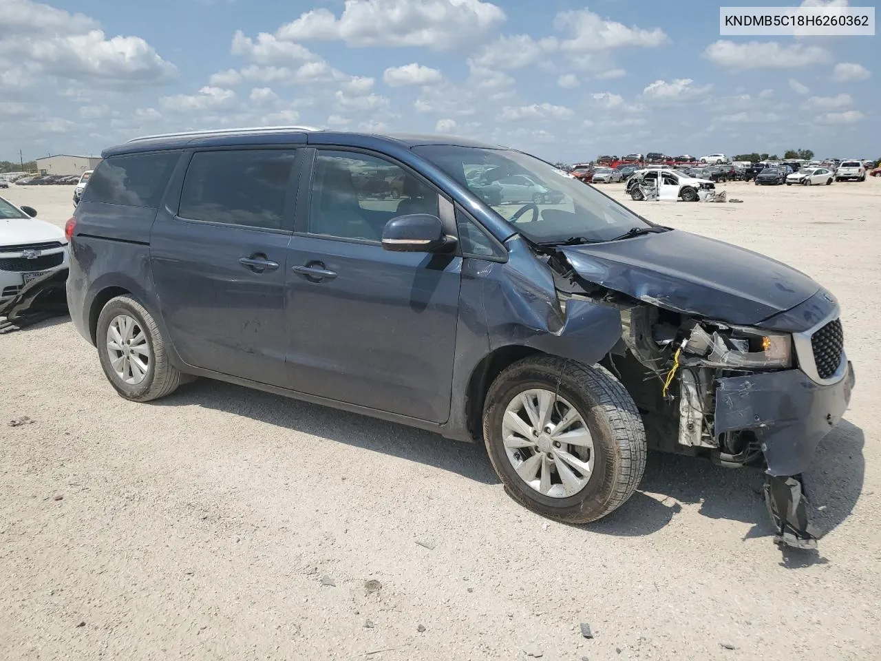 2017 Kia Sedona Lx VIN: KNDMB5C18H6260362 Lot: 71410464