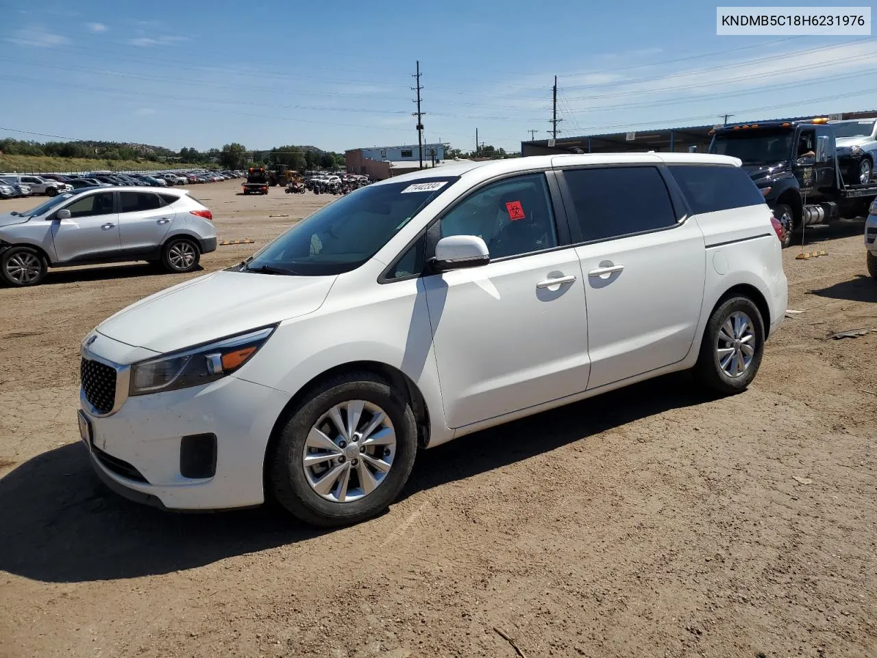 2017 Kia Sedona Lx VIN: KNDMB5C18H6231976 Lot: 71442334