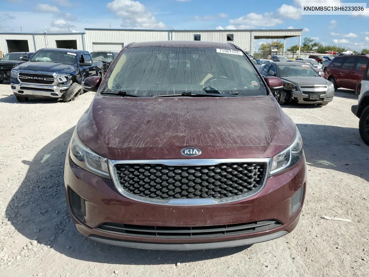 2017 Kia Sedona Lx VIN: KNDMB5C13H6233036 Lot: 71561374