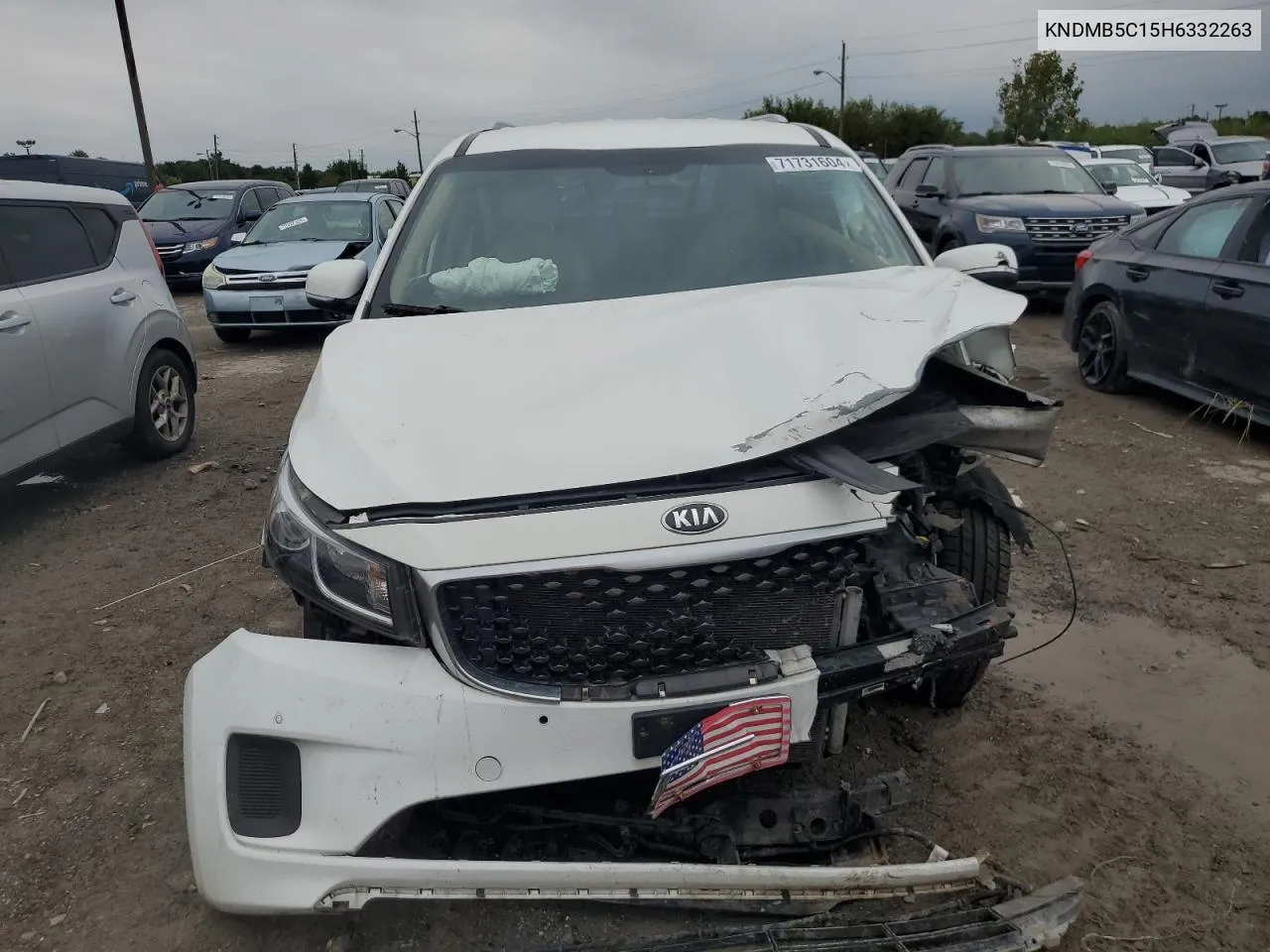 2017 Kia Sedona Lx VIN: KNDMB5C15H6332263 Lot: 71731604