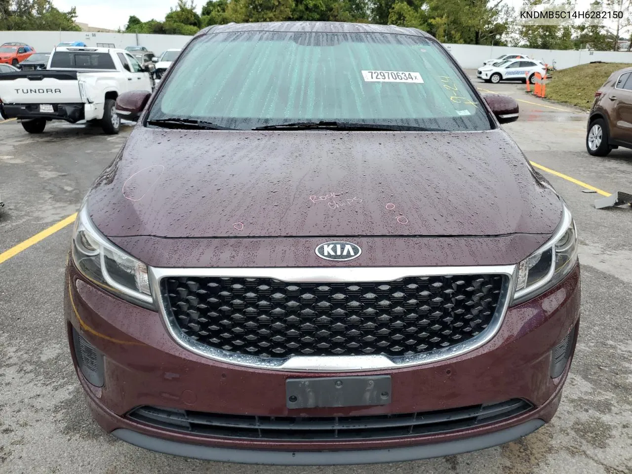 2017 Kia Sedona Lx VIN: KNDMB5C14H6282150 Lot: 72970634