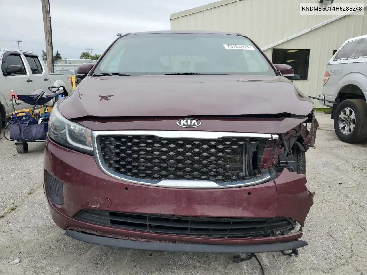 2017 Kia Sedona Lx VIN: KNDMB5C14H6283248 Lot: 73134094