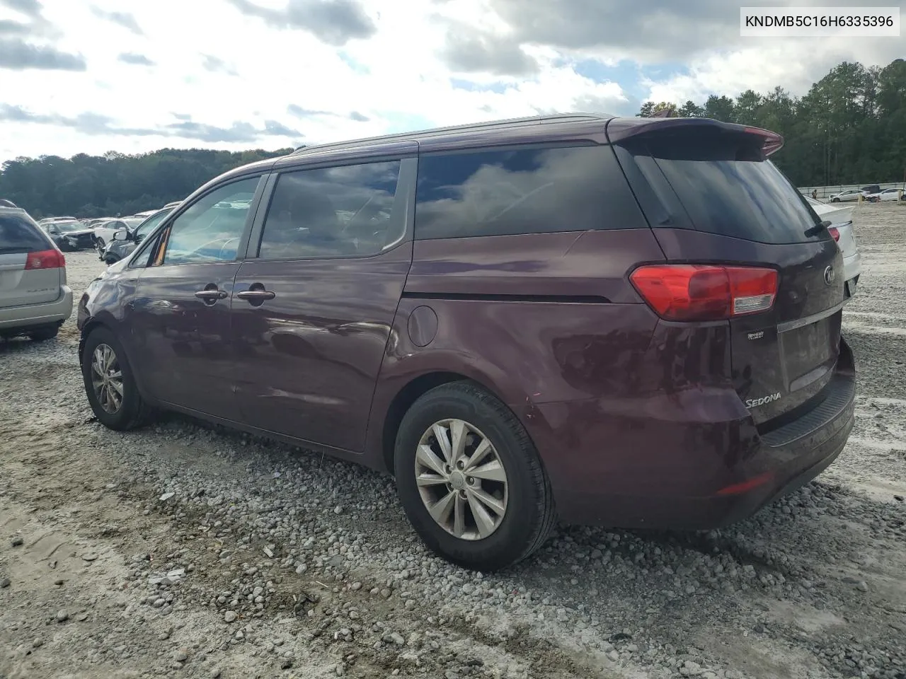 2017 Kia Sedona Lx VIN: KNDMB5C16H6335396 Lot: 73293464