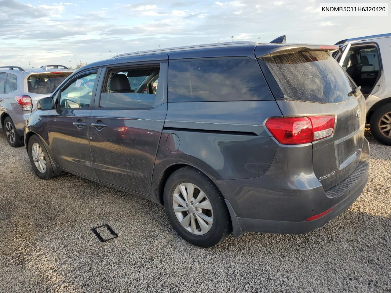 2017 Kia Sedona Lx VIN: KNDMB5C11H6320420 Lot: 74048284