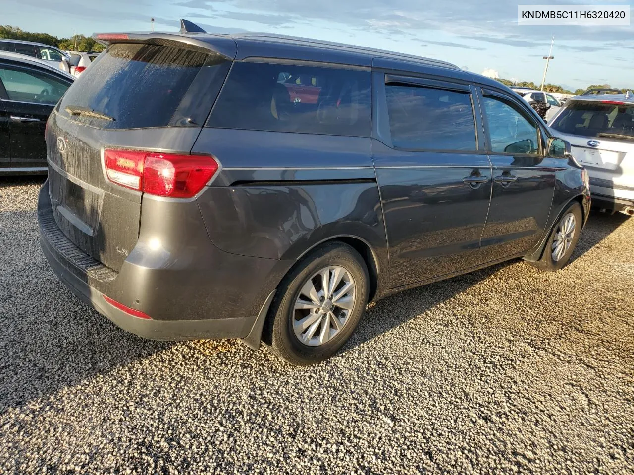 2017 Kia Sedona Lx VIN: KNDMB5C11H6320420 Lot: 74048284