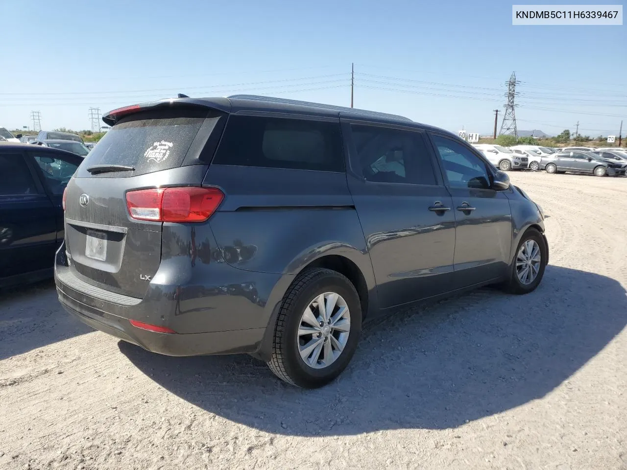 2017 Kia Sedona Lx VIN: KNDMB5C11H6339467 Lot: 74091704