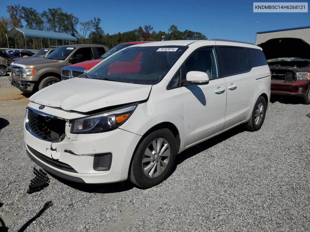 2017 Kia Sedona Lx VIN: KNDMB5C14H6268121 Lot: 74707074