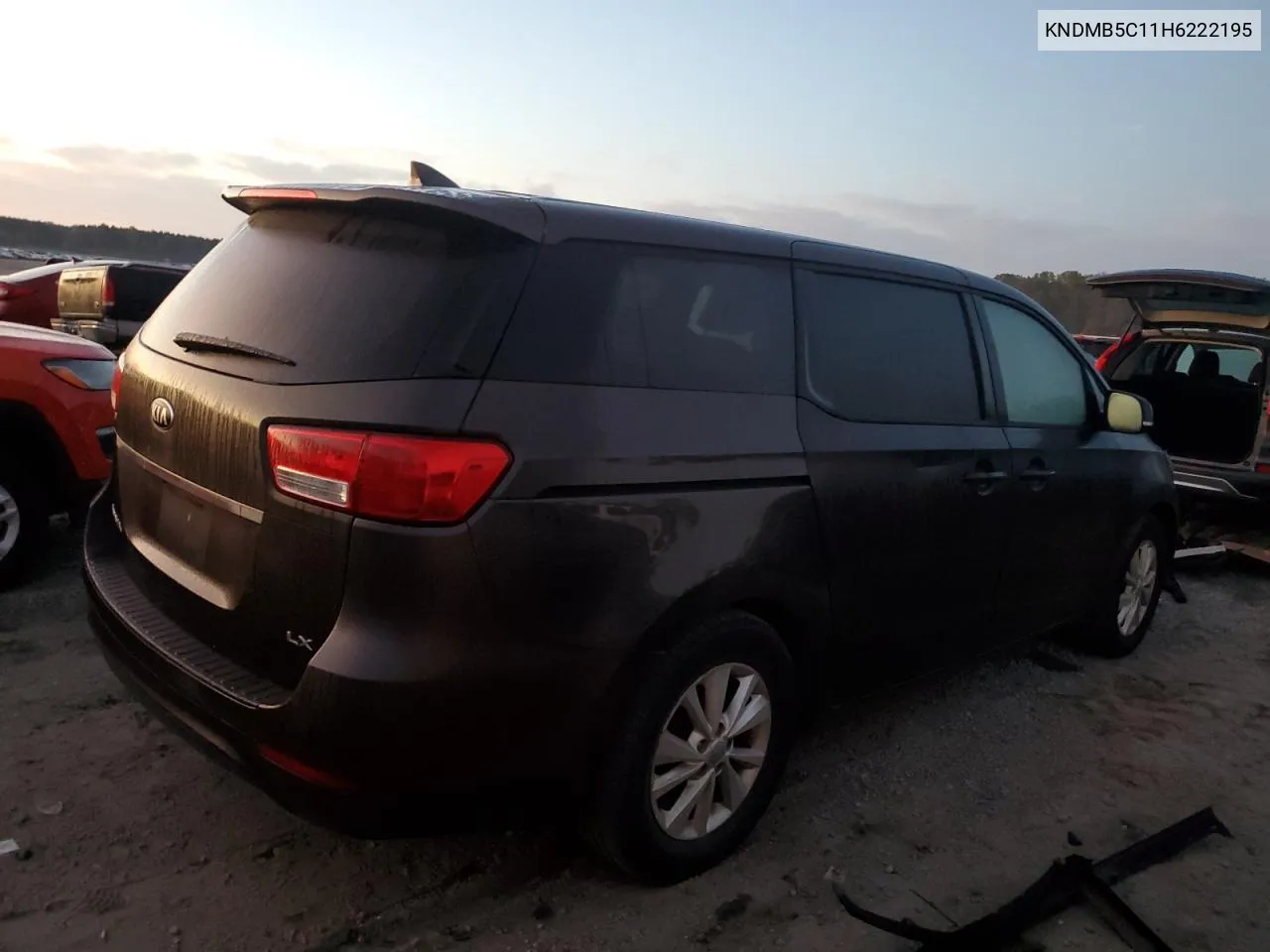 KNDMB5C11H6222195 2017 Kia Sedona Lx