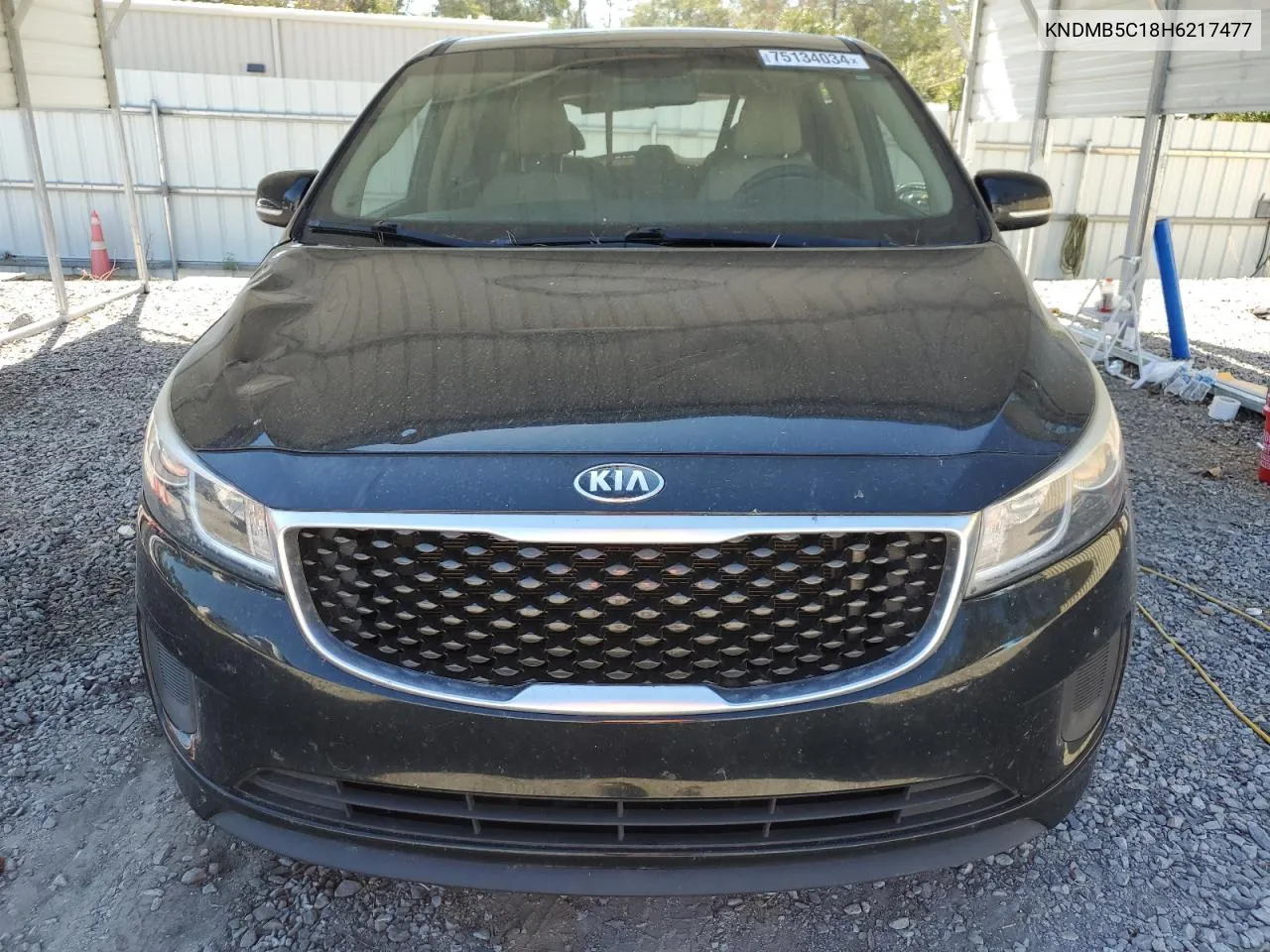 2017 Kia Sedona Lx VIN: KNDMB5C18H6217477 Lot: 75134034