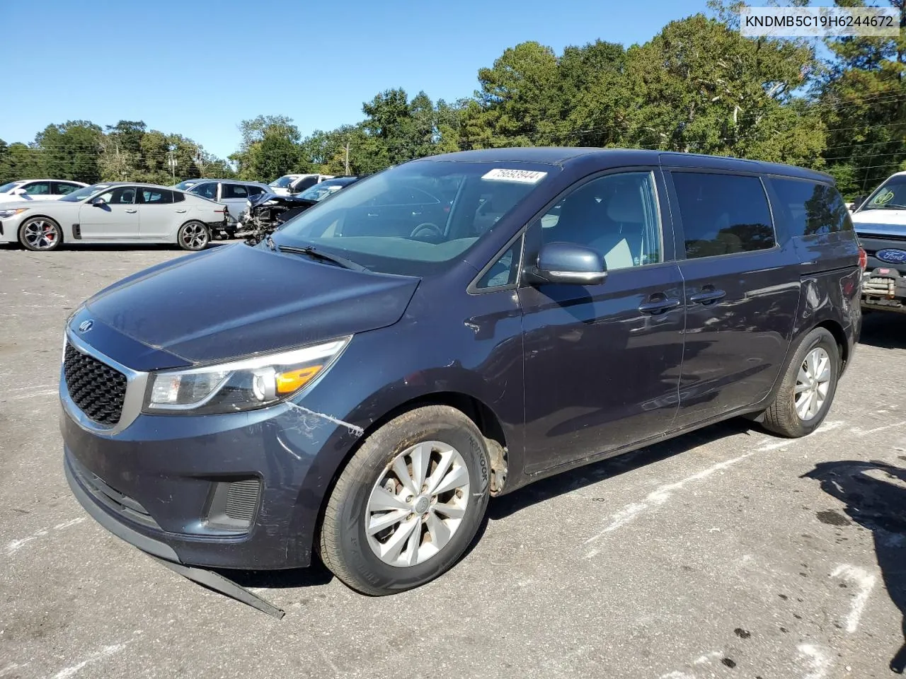 2017 Kia Sedona Lx VIN: KNDMB5C19H6244672 Lot: 75693944