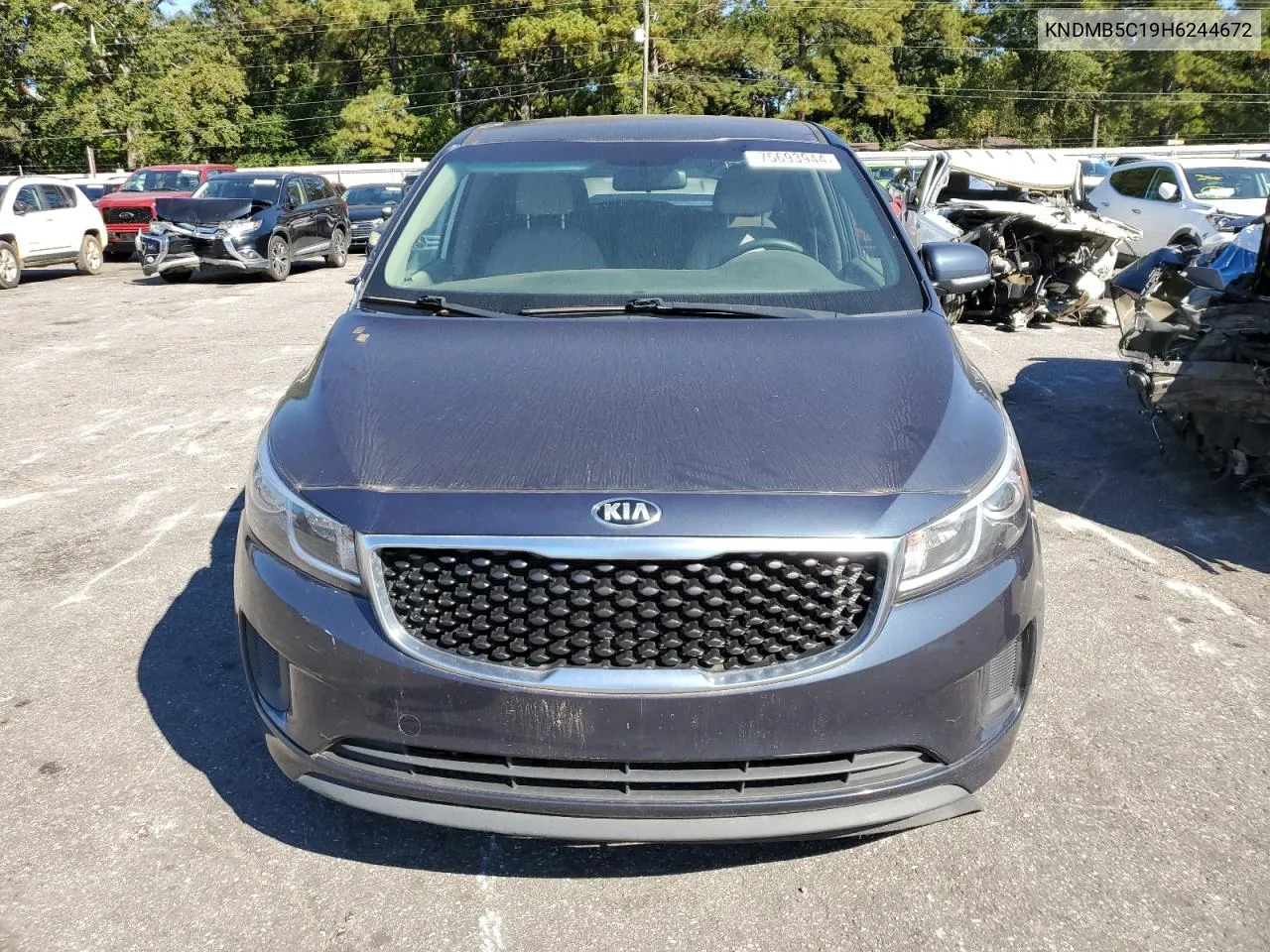 2017 Kia Sedona Lx VIN: KNDMB5C19H6244672 Lot: 75693944