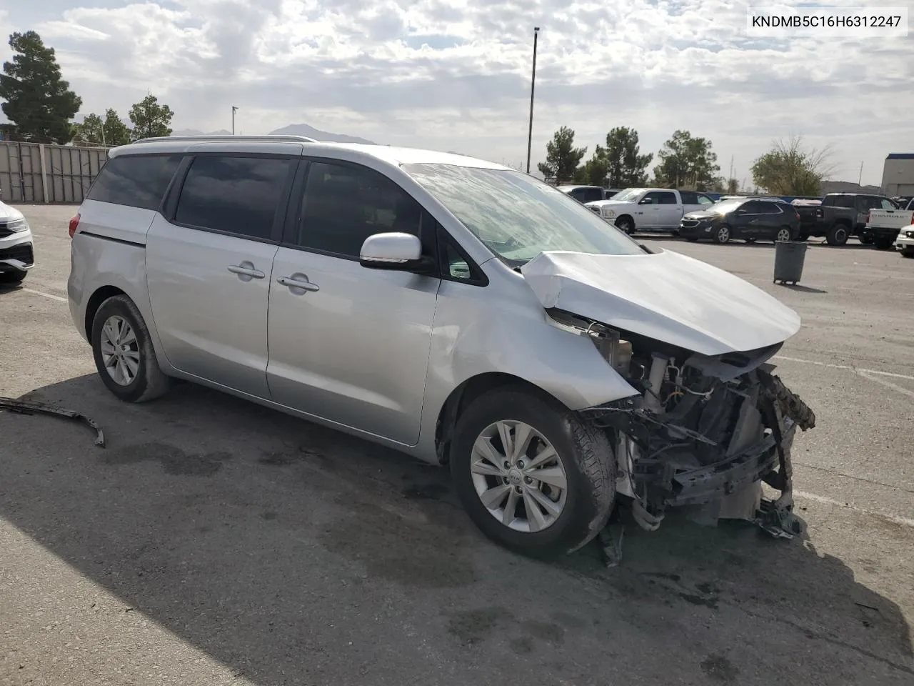 2017 Kia Sedona Lx VIN: KNDMB5C16H6312247 Lot: 76487884