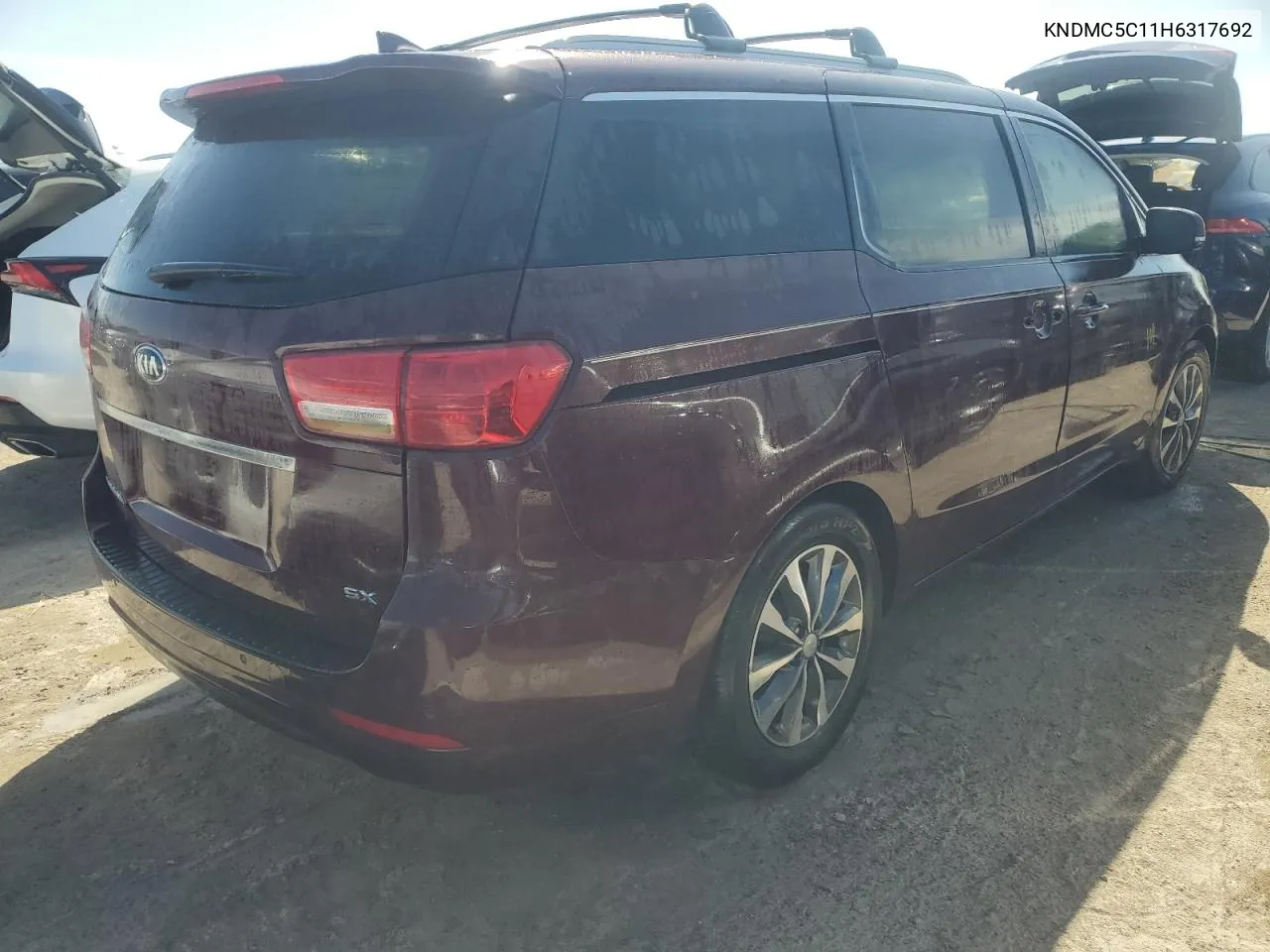 2017 Kia Sedona Ex VIN: KNDMC5C11H6317692 Lot: 76826034